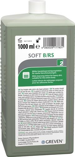 Hautreinigungslotion GREVEN® SOFT B/RS 1l mittlere b.starke Verschmutz.Flasche || VE = 1 ST