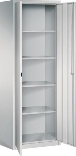 Akten- u.Lagerschrank H1800xB600xT500mm lichtgrau 4 BD Schubl.m.Sockel ORGAMI || VE = 1 ST