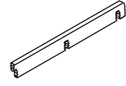 Fachunterteilungen Tiefen-Teiler f.Flachablageschrank 4St./Beutel C+P || VE = 1 BT