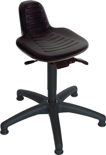 Drehhocker Bodengleiter PU-Schaum schwarz Sitz-H.420-610mm LOTZ || VE = 1 ST