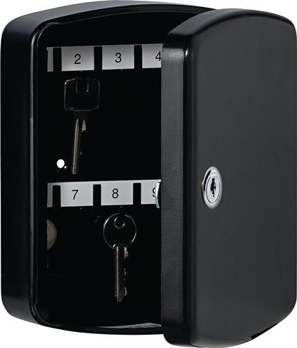 Schlüsselbox Key Box H255xB200xT75mm schwarz Stahlbl.Anz.Hak.24 BURG-WÄCHTER || VE = 1 ST