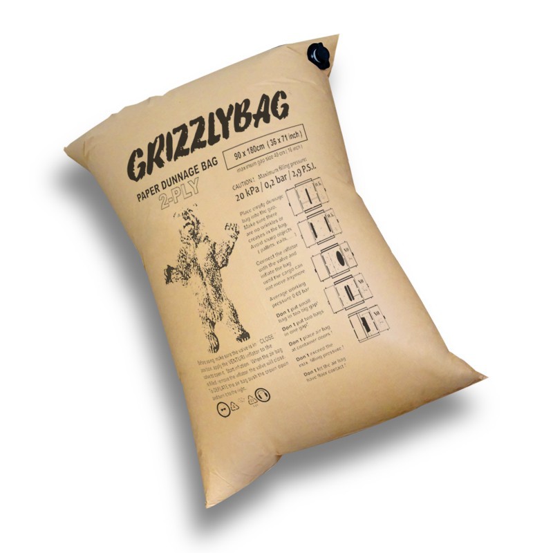 Stausack Kraftpapier zweilagig, 900x2100mm, Schnellbefüllung, Zwischenraum max: 400mm