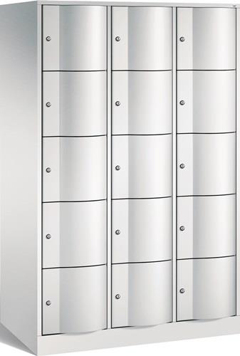 Fächerschrank Stahlbl.lichtgrau/lichtgrau H1950xB1150xT640mm 3x5 Abt. || VE = 1 ST