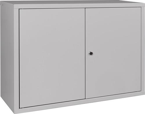 Hängeschrank H600xB800xT300mm Vollblech,1 BD Stahlbl.lichtgrau/lichtgrau || VE = 1 ST