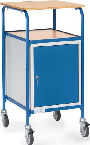 Rollpult 5835 Tragkraft 100kg lichtgrau RAL 7035/blau Ladefläche 500x600mm FETRA || VE = 1 ST