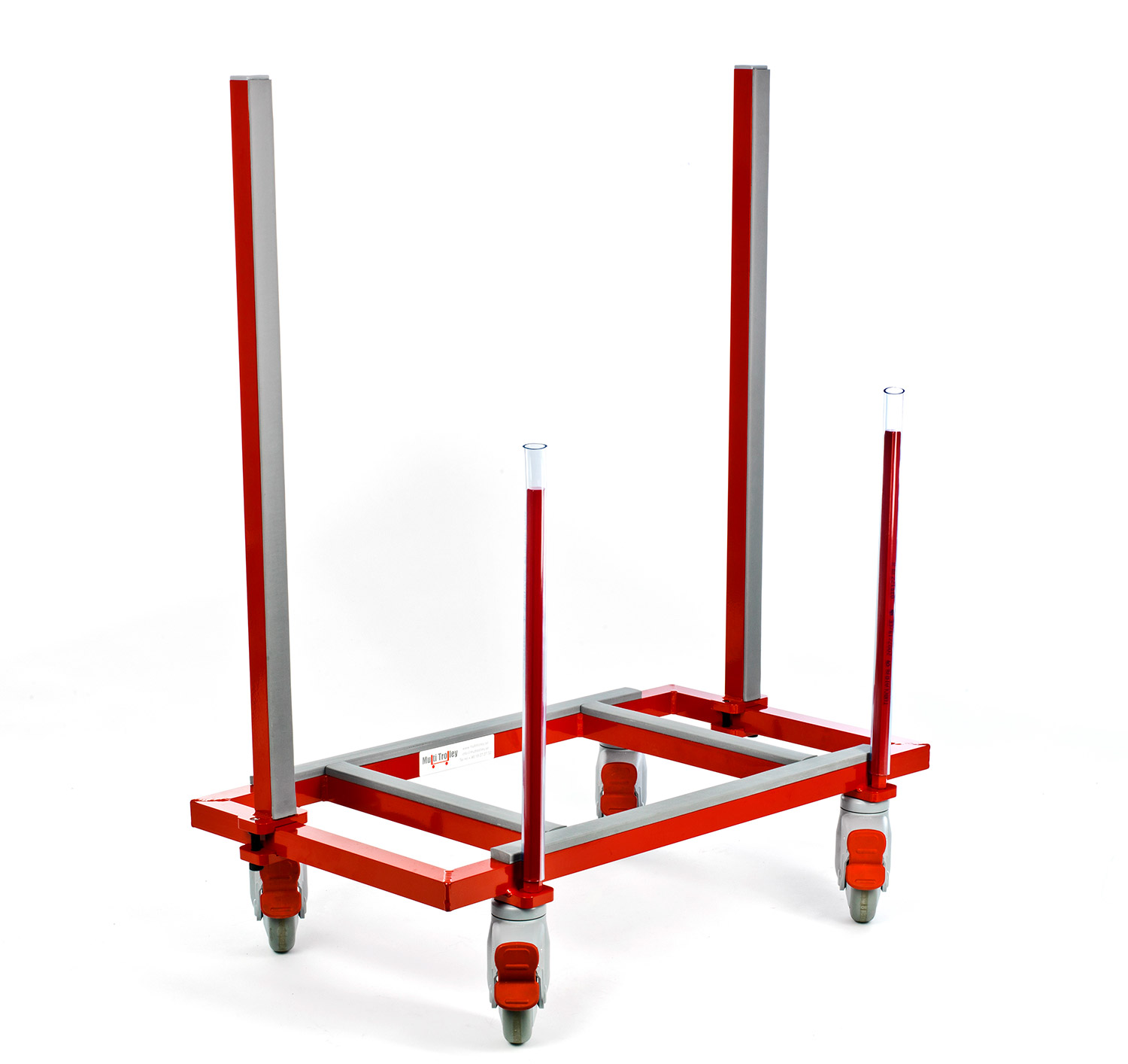 Multi-Trolley Standard zerlegt, 780x420mm, Tragkraft 250kg, 2 verstellbare Stangen 780mm