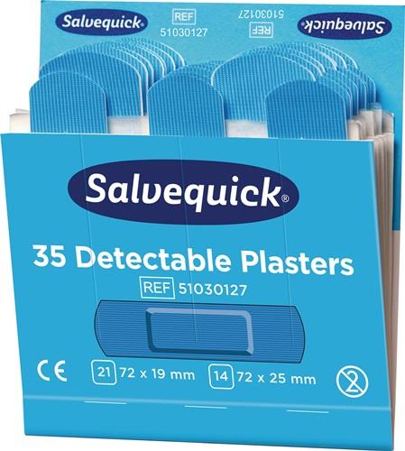 Pflasterstrips Salvequick detectable 6 Nachfüllpack je 35 St.SALVEQUICK || VE = 1 KT