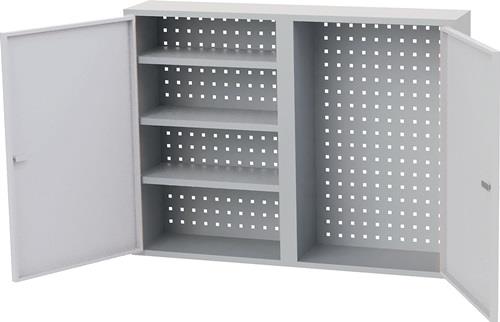 Hängeschrank H750xB1000xT200mm Vollblechtüren Stahlbl.lichtgrau/lichtgrau BEDRUN || VE = 1 ST