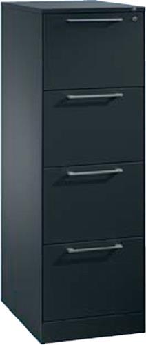 Hängeregistraturschrank schwarzgrau/weißaluminium H1298xB440xT600mm Trgf.50kgC+P || VE = 1 ST