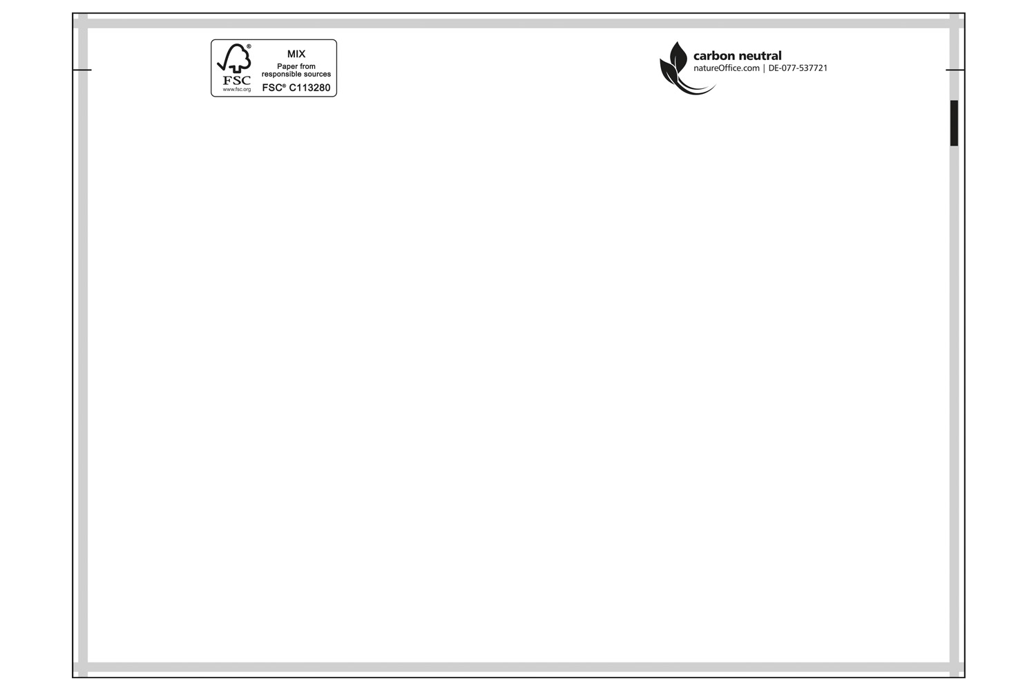 Dokumententaschen, 240x160mm, C5, ohne Druck / Inhalt à VE = 1000