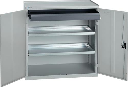 Werkzeug-/Beistellschrank H1000xB1000xT500mm 1Schubl.2BD lichtgrau STUMPF || VE = 1 ST