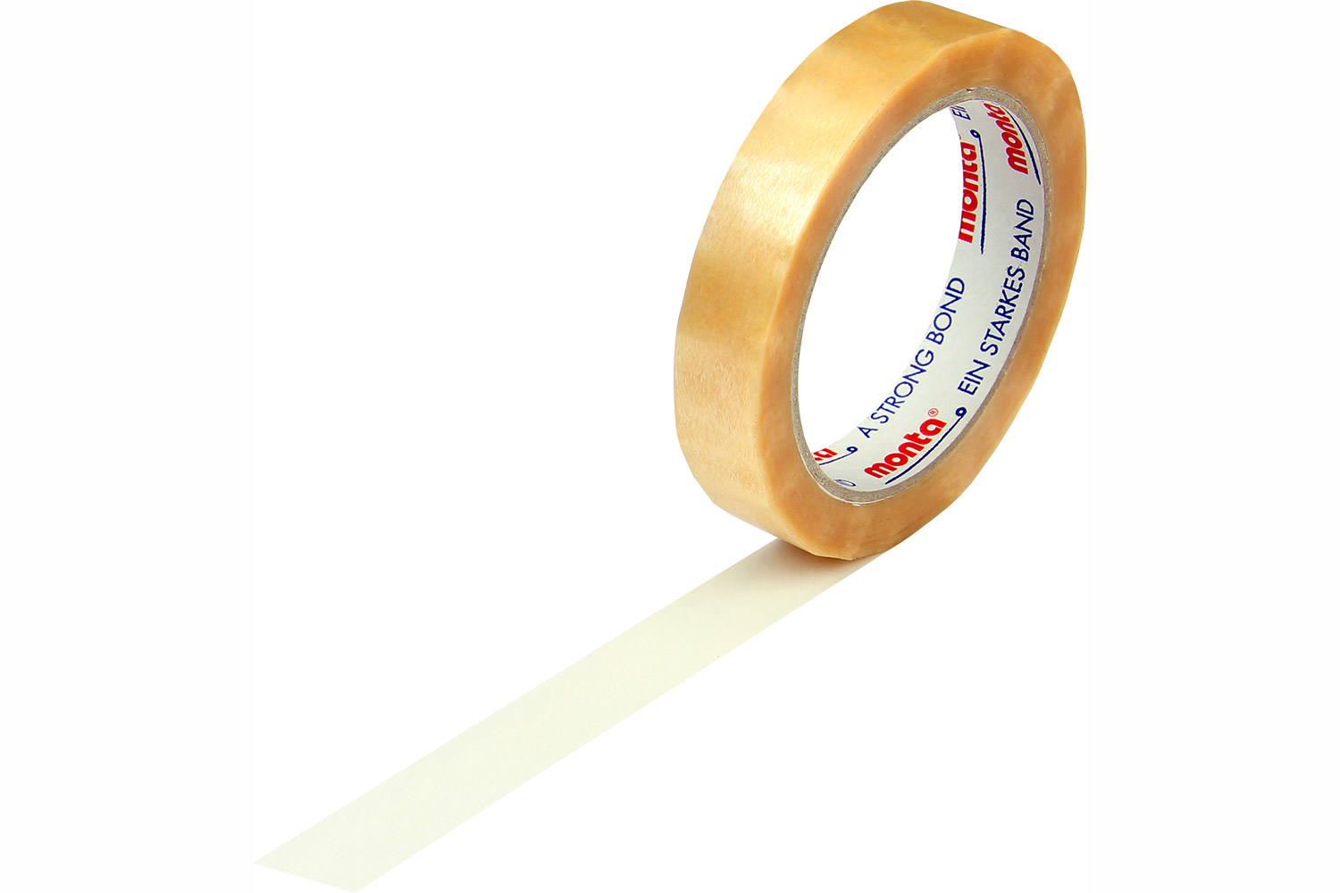 PVC-Packband, 19mm breitx66lfm, 54µ,, transparent leise, monta 220 / Inhalt à VE = 12