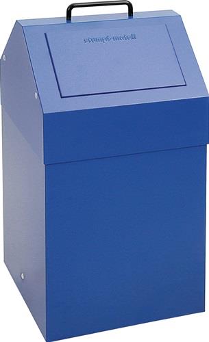 Wertstoffsammler 45l H680xB330xT310mm enzianblau stationär STUMPF || VE = 1 ST