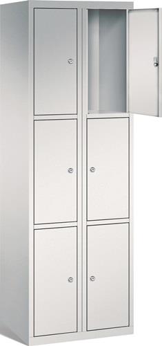 Fächerschrank H1800xB600xT500mm m.Sockel Anz.Fächer 6 Farbwahl || VE = 1 ST