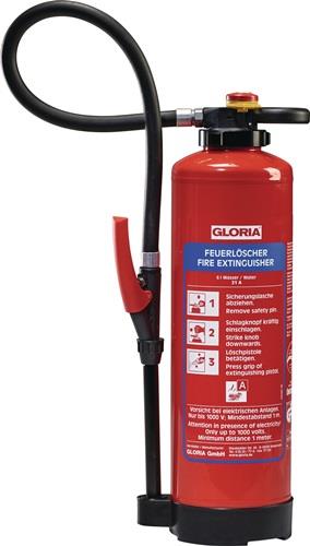 Wasserfeuerlöscher WKL 9 PRO 9l Aufladegerät Brandkl.27 A m.Wandh.GLORIA || VE = 1 ST