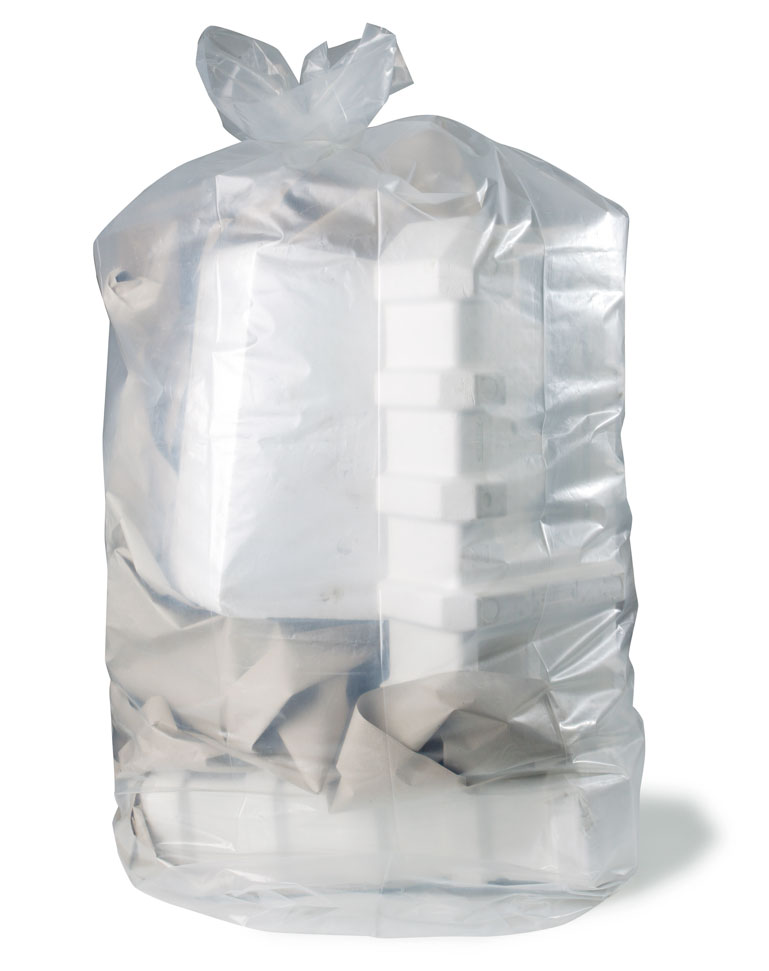 PE-Abfallsack Premium XXL, 1240+840x2500mm, 100µ,, transparent Inhalt 2500l / Inhalt à VE = 20