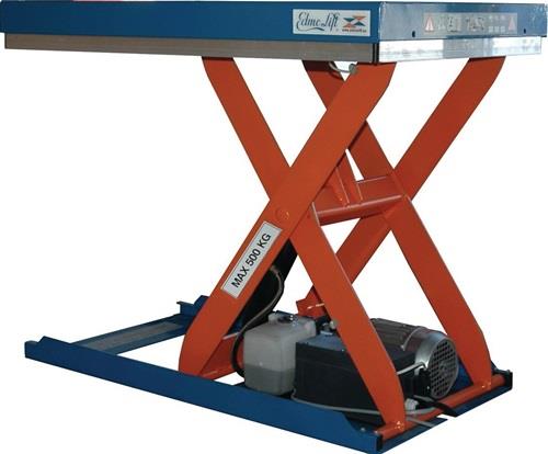 Doppelscheren-Hubtisch geschl.Plattf.Trgf.200kg Hub 280-1450mm Tisch L900xB600mm || VE = 1 ST