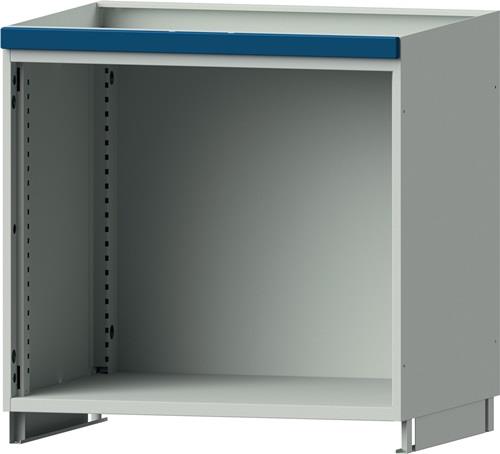 Aufsatzschrank H800xB865xT720mm lichtgrau/enzianblau o.Flügeltüren PROMAT || VE = 1 ST