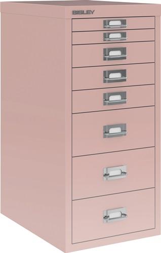 Schubladenschrank MultiDrawer™ H590xB279xT380mm pastellpink 8 Schubl.BISLEY || VE = 1 ST