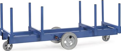 Langmaterialwagen L2500xB600mm STA blau Trgf.2500kg offener Rahmen m.8 Rungen || VE = 1 ST