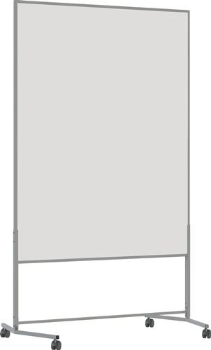 Moderationswand B1200xH1500mm fahrbar Whiteboard weiss || VE = 1 ST