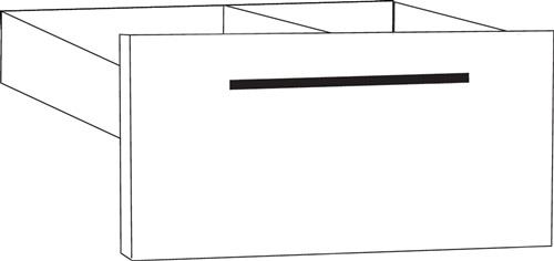 Schubladeneinsatz M-ove B.760mm 1 OH graphit 2 St./Karton || VE = 1 ST