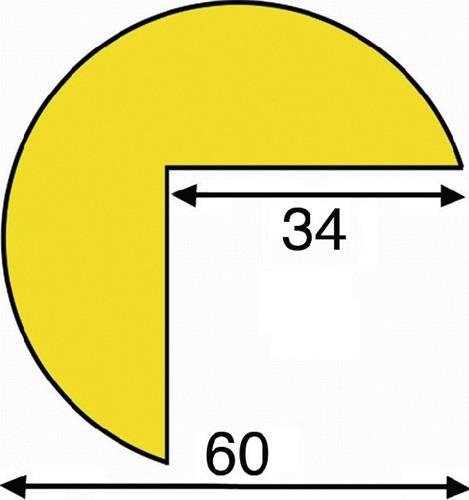 Eckschutz gelb-schwarz 3000mm PUR-Schaum Typ A+ || VE = 1 ST