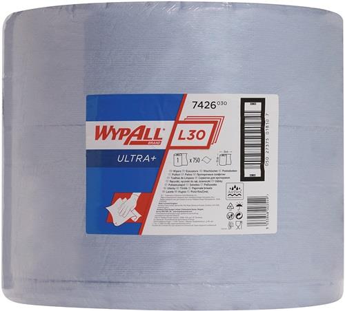 Putztuch WYPALL L30 ULTRA 7426 L380xB370ca.mm blau Rl. || VE = 1 RL