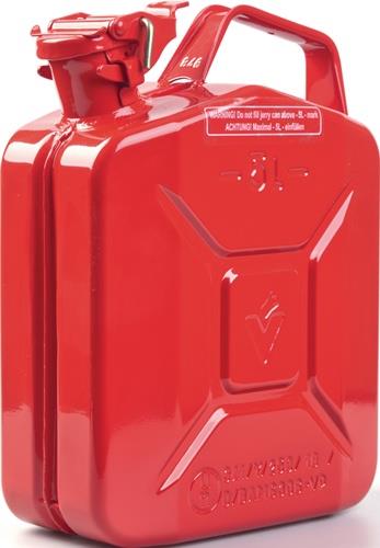 Kraftstoffkanister 5l Feuerrot RAL 3000 Stahlbl.0,9mm L230xB120xH310mm VALPRO || VE = 1 ST