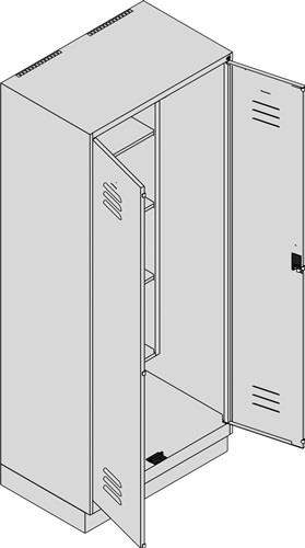 Putzmittelschrank Classic PLUS H1950xB800xT500mm m.Sockel Farbwahl C+P || VE = 1 ST