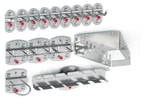 Werkzg.h.BxHmm 12 div.Haken/3 Doppelhaken 15-tlg.RASTERPLAN || VE = 1 ST