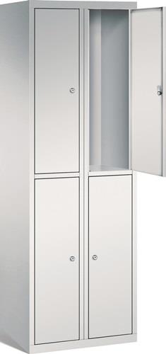 Fächerschrank H1800xB600xT500mm m.Sockel Anz.Fächer 4 Farbwahl || VE = 1 ST