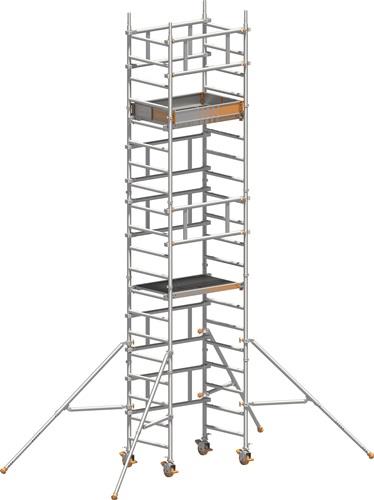 Fahrgerüst SoloTower Arbeits-B750xL1130mm Alu.Gerüsthöhe 5370mm 2 kN/m² LAYHER || VE = 1 ST