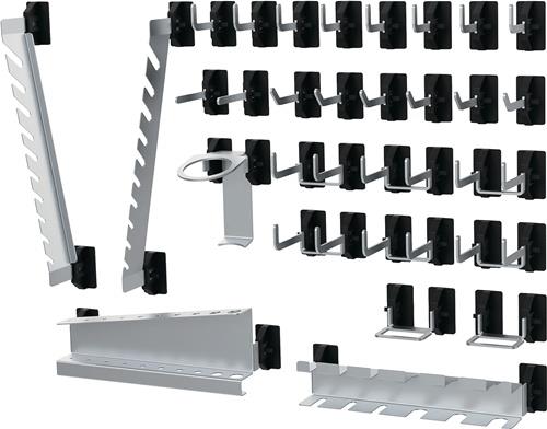 Werkzeughaltersortiment SimplaClip B2xH6mm 16 Haken/6 Doppelhaken/6 Hal. || VE = 1 BT
